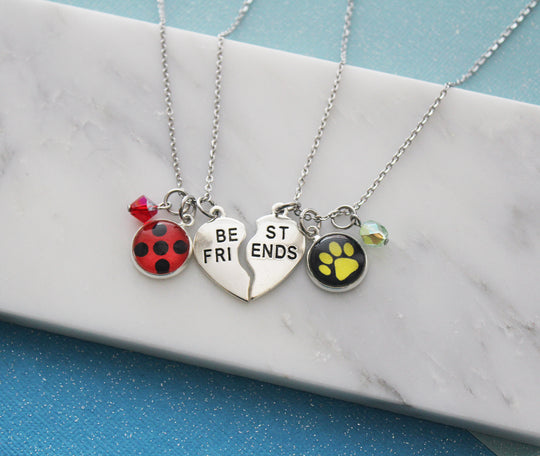Ladybug Friendship Necklace Set – BombDotComGeekery