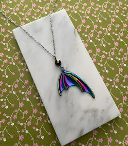 Magical Multichrome Dragon Wing Pendant