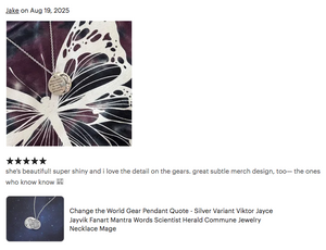 Change the World Quote Pendant Viktor Arcane