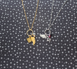 Gold and Silver Good Omens Necklaces
