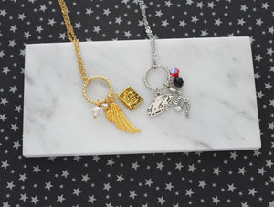 Gold and Silver Good Omens Necklaces