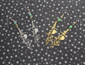 Orym Floral Sword Earrings - RESTOCKED