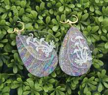 Glitter Magical Mushroom Earrings