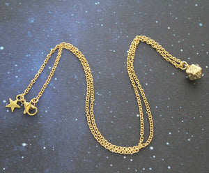 Lucky Gold d20 Necklace