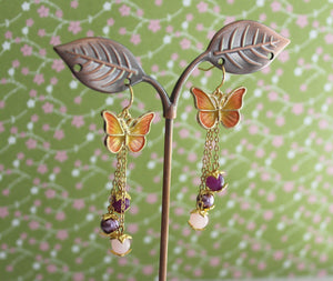 Sunset Butterfly Earrings