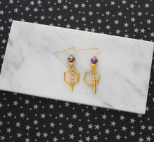 Royal Gold Blade Earrings