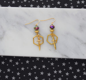 Royal Gold Blade Earrings