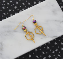 Royal Gold Blade Earrings