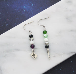 Pride Puns: Aro and Ace Earrings