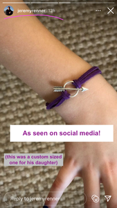 Sparkle Purple Arrow Bracelet
