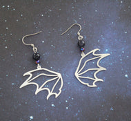 Steel Wing Earrings