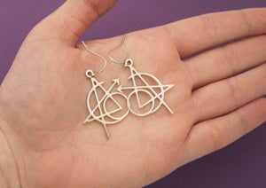 Team Up Tattoo Earrings or Necklace