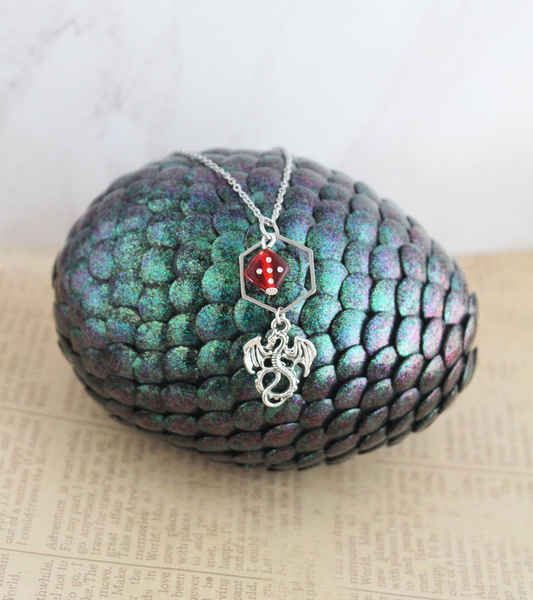 Dice and Dragon Necklace