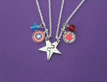 Steve Bucky Star Friendship Charm Necklace Set
