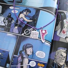 Hawkeye and Coffee Charm Necklace