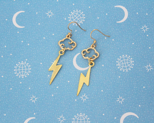 Gold Hercules Hero Earrings