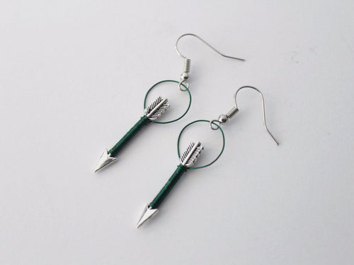 Green Arrow Earrings