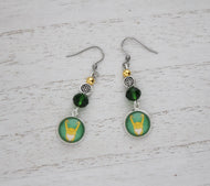 God of Mischief Bead Earrings