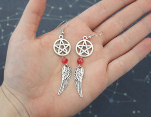 Silver Supernatural Earrings