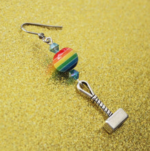 Rainbow Mjolnir Earrings