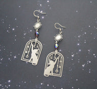 Silver Familiar Earrings - restocked!