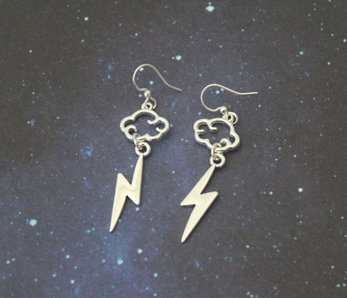 Silver Hercules Charm Earrings