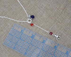 Spiderman Lariat Necklace