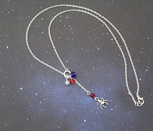 Spiderman Lariat Necklace