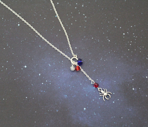 Spiderman Lariat Necklace