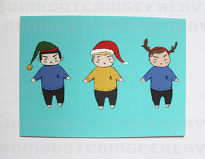 Star Trek Holiday Post Card