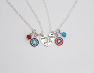 Steve and Tony Friendship Necklace Set