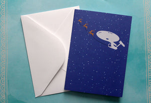 Star Trek Enterprise Holiday Greeting Card - FREE SHIP!