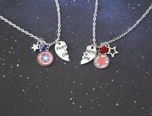 Clint and Bucky Best Friends Necklace Set – BombDotComGeekery