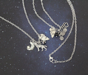 Sirius and Remus Wolfstar BFF Necklace Set